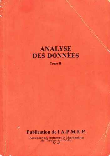 Cliquer pour agrandir : Analyse des données -Tome II